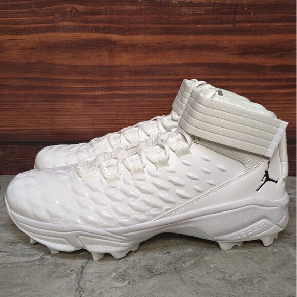 Nike Jordan Force Savage Pro 2 Shark Men\'s 15 White Football Cleats CV1666-103 main image 8